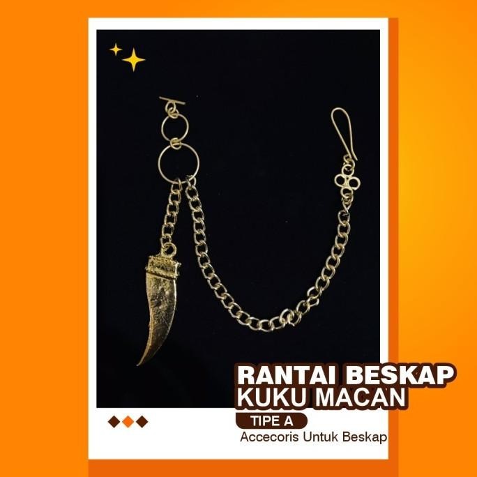 Rantai Kuku Macan Betawi / Kuku Macan Aksesoris Beskap