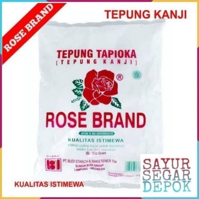 

TEPUNG TAPIOKA/TEPUNG KANJI ROSE BRAND 500 GRAM