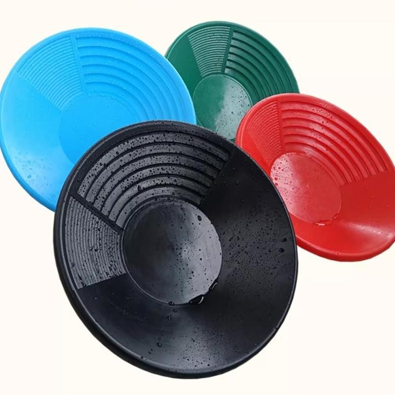 DFG Alat Penambangan Emas Alat Dulang Emas Gold Panning Pan Alat Dulang Saringan Emas 38cm Penambang
