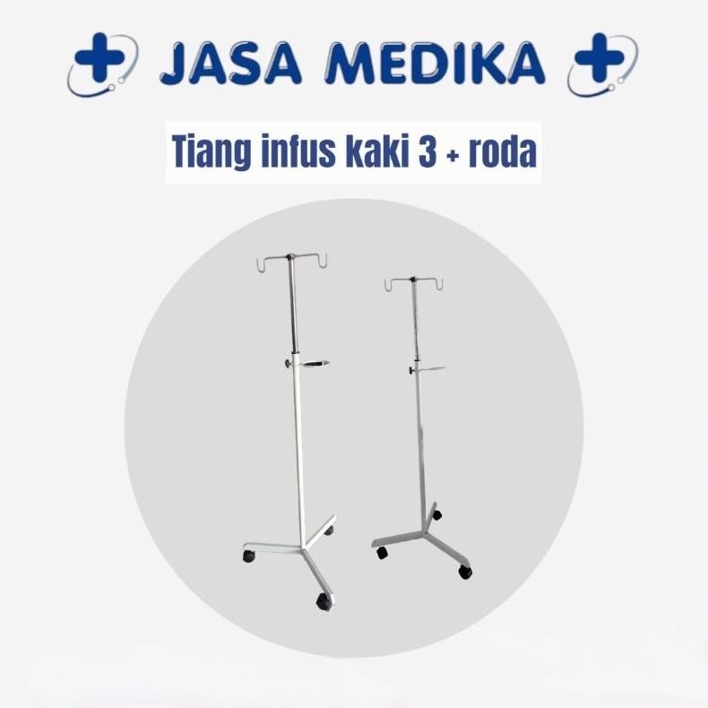 DFG Tiang Infus Besi PC Standart Klinik Puskesmas Rumah Sakit Alat Medis Terlengkap By Jasa Medika T