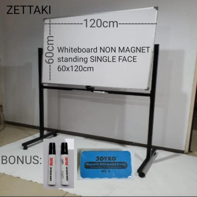 

Jual Papan Tulis Whiteboard Non Magnet Standing Single Face 60X120Cm