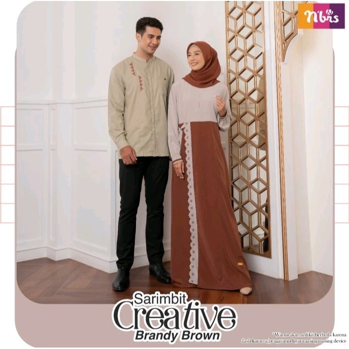 Nibras Sarimbit Koko Dewasa Tangan Panjang Nibras Creative Koko Brown Rice