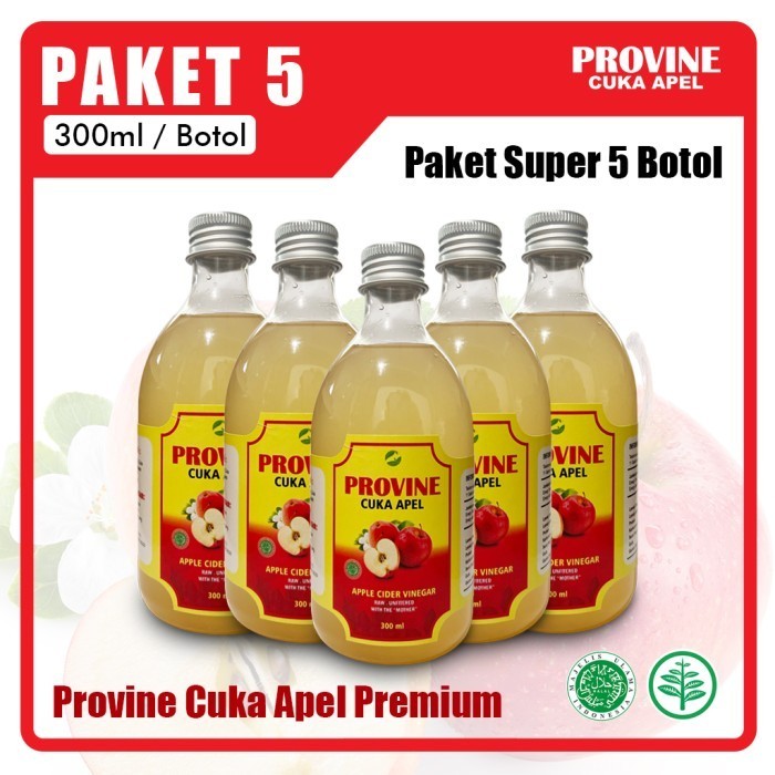 

Paket 5 Botol Provine Cuka Apel Murni 300Ml
