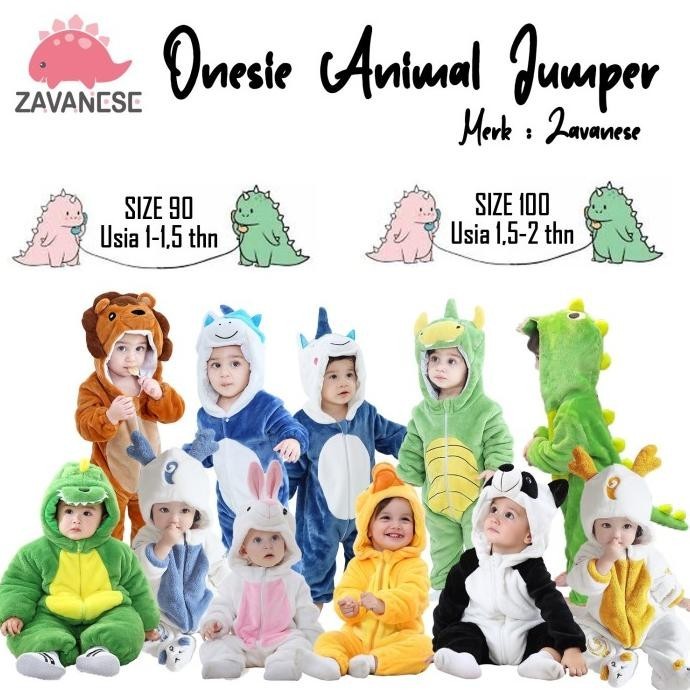 Baju Piyama Kostum One Sie Anak Bayi Karakter Hewan