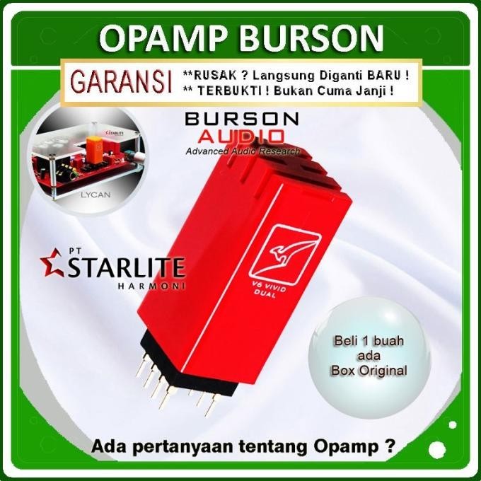 Burson Opamp V6-Vivid Dual Harga /satuan