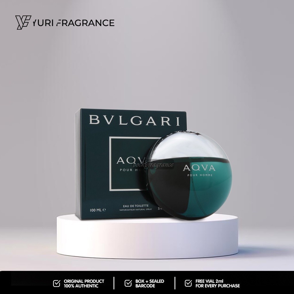 Bvlgari Aqva EDT 100ml Original Box Segel Lengkap