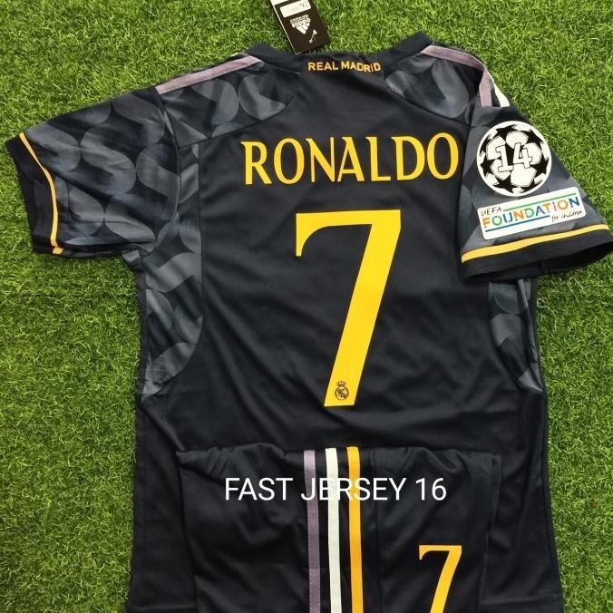 Viral Jersey Madrid Kids Away 2023/2024 + Nameset + Patch