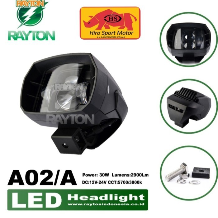 lampu tembak LED RAYTON 30watt  Hiro Motor