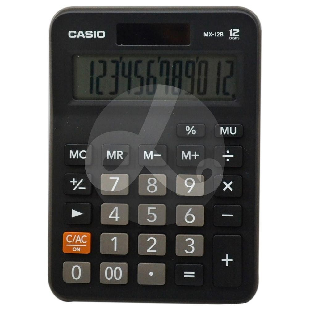 

GF21 Calculator Kalkulator CASIO MX-12B MX 12 B Dekstop Calculator Original Terlaris