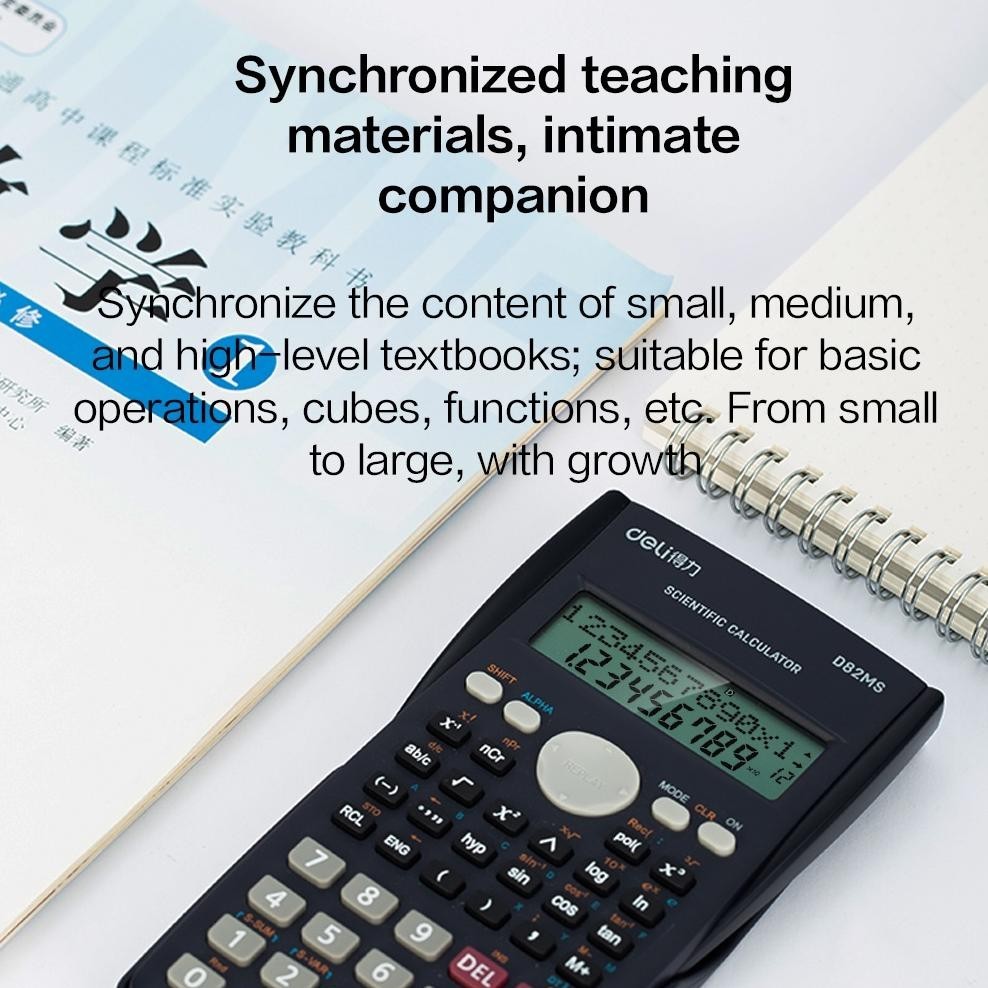 

PROMO Deli ED82MS Scientific Calculator Kalkulator Scientific 240 Function untuk sekolah dan kantor d-54