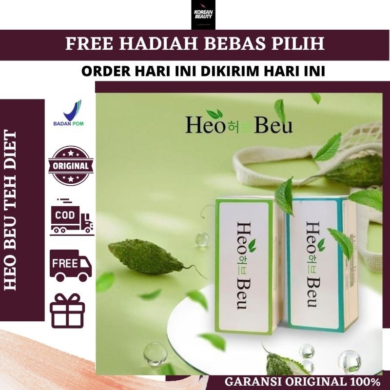 

(Free Hadiah)Heo Beu Slimming Tea/Teh Pelangsing Badan/Teh Diet/Teh Original/Teh Halal/Teh Ampuh