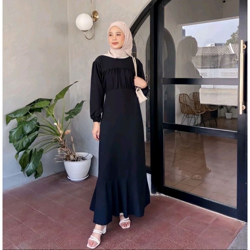 Naisya - Dress Fashion Wanita Kekinian,Maxi Dress Korean Look Style,gamis Dress Remaja terbaru,Long 