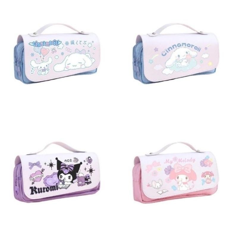 

( KYS ) TEMPAT PENSIL GAYA KOREA MOTIF SANRIO CINNAMOROL KUROMI MELODI