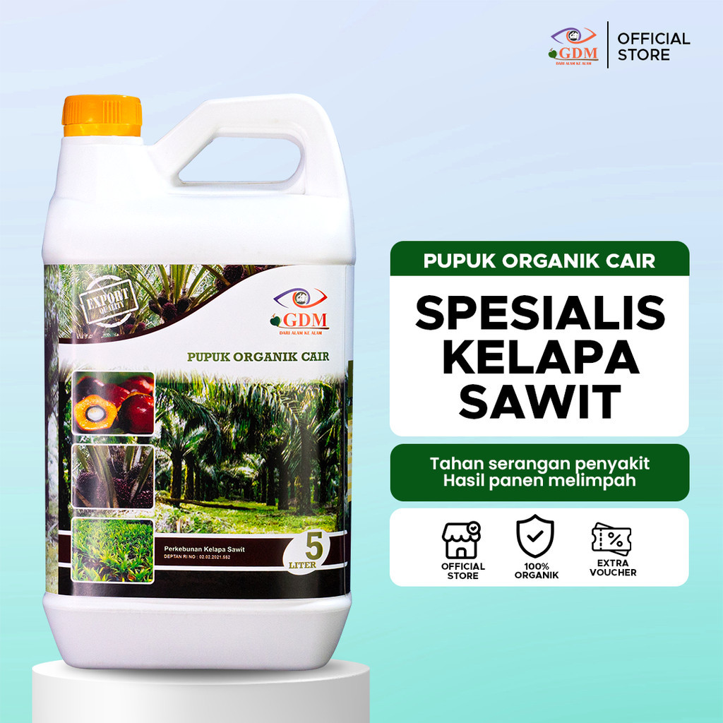 GDM Pupuk Organik Untuk Kelapa Sawit 5 Liter