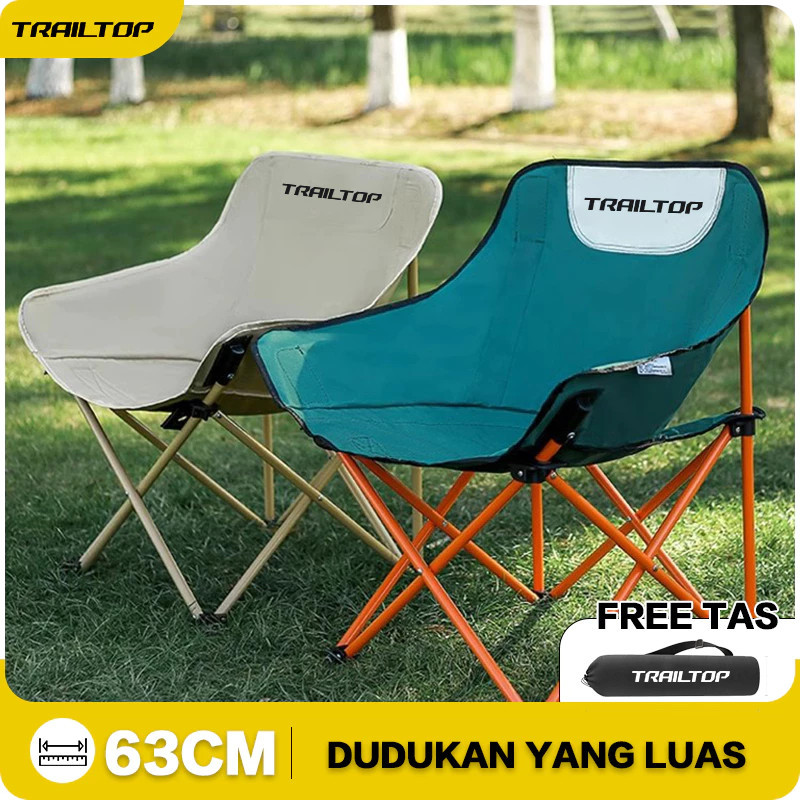 BEST SELLER [READY] TrailTop Kursi Lipat Outdoor Kursi Santai Kain Oxford Bangku Lipat Kursi Lipat