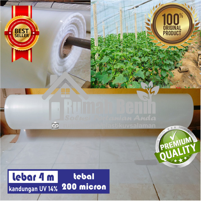 Plastik Uv Lebar 4 Meter 200 Micron