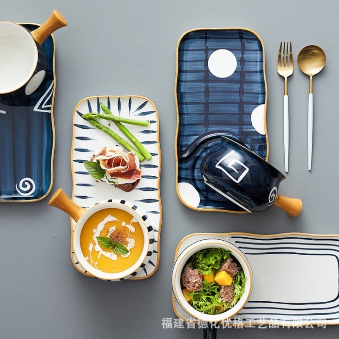 Breakfast Set Bowl Tray Japanese Style
