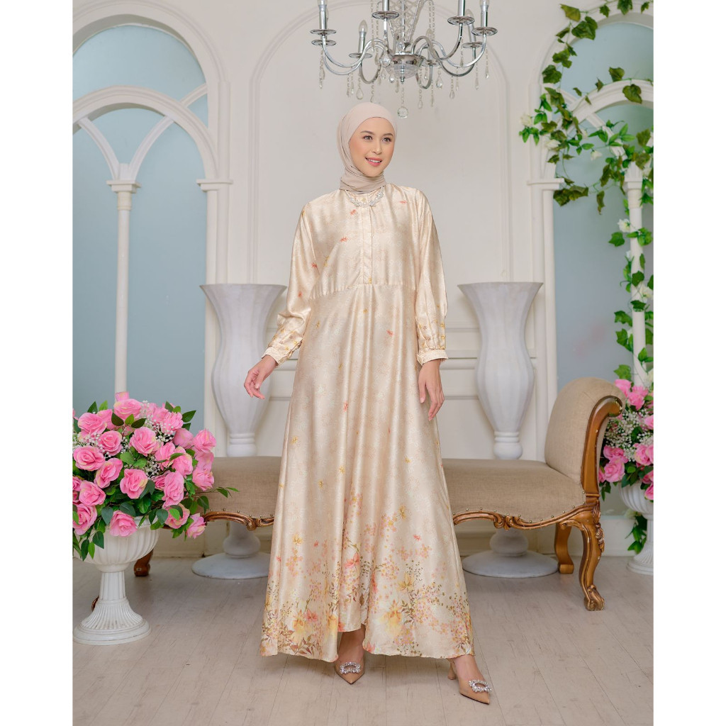 New Ailee Dress - Sarimbit Keluarga - Gamis Couple - Family Set - Kheva Mauza