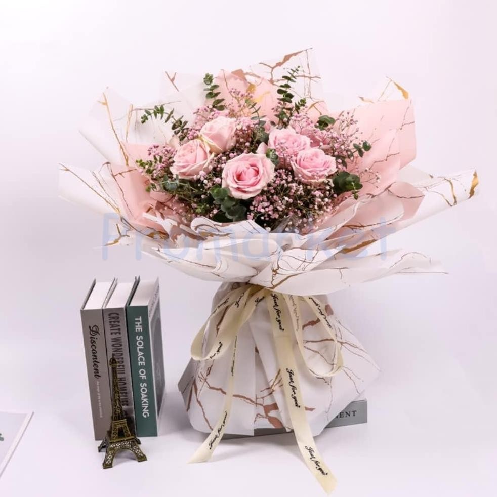 

Cellophane Wrapping Paper Marble/ Bucket Bunga Marble / Cellophane Marble Gold / Kertas Bunga Cellophane Marble (Promo)