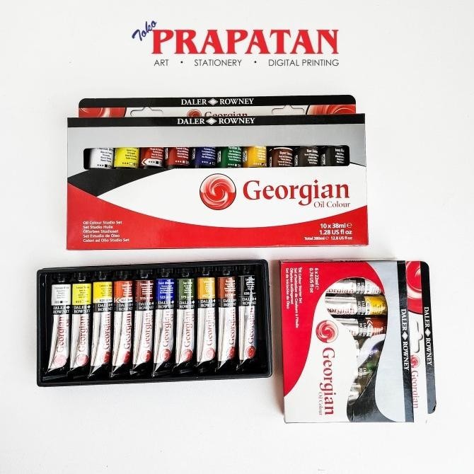 

Daler Rowney Georgian Oil Color set | Cat Minyak
