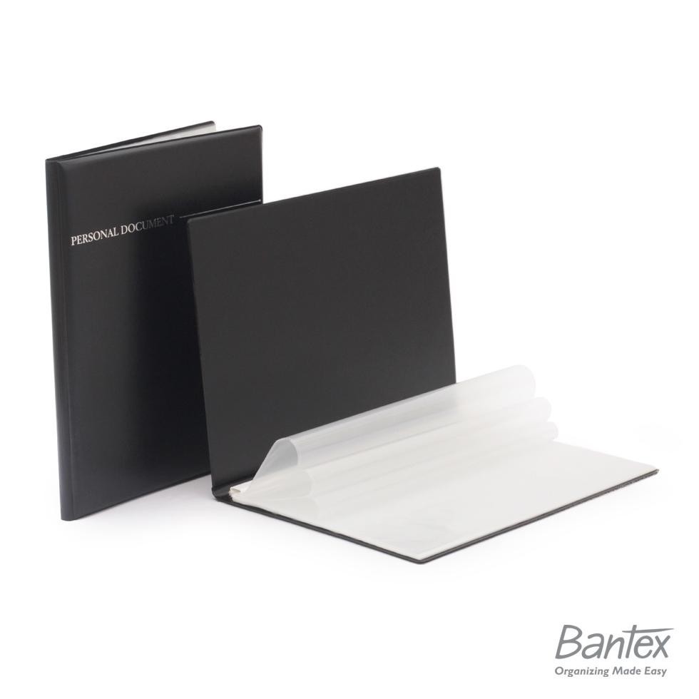 

masih promoo bantex clear holder map kulit leather document keeper folio f4 black