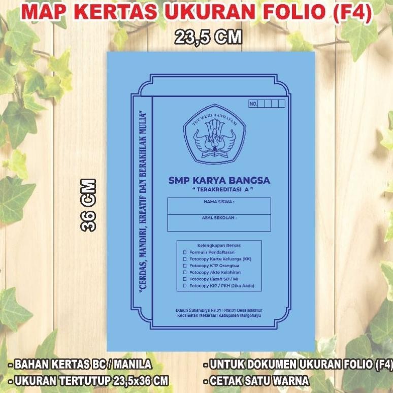 

masih promoo map kertas cetak satu warna (kemasan isi 150 pcs)