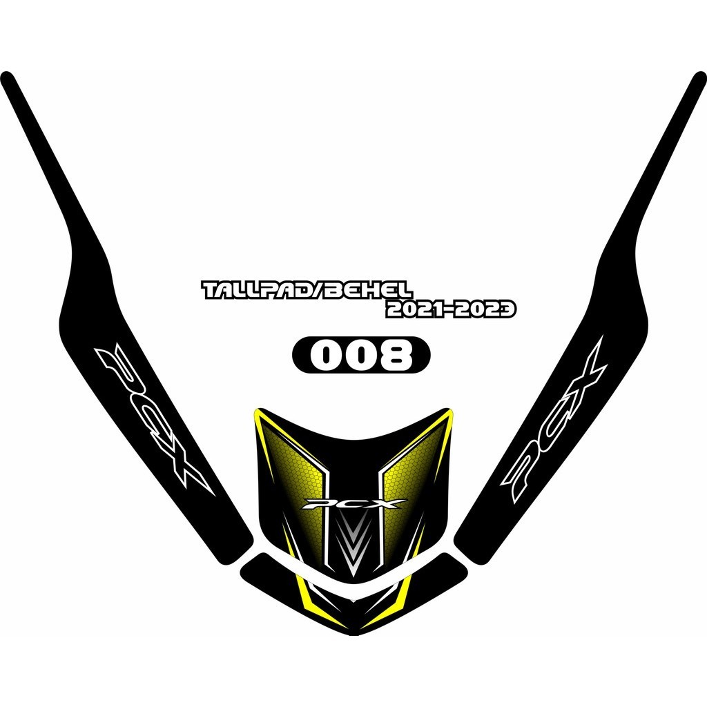BEHEL PCX 160 STIKER DECKPAD SIDEPAD VARIASI