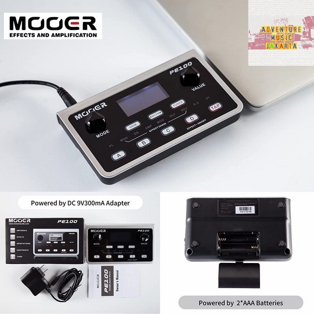 Ami Mooer Pe100 Portable Multi Efek Gitar Mooer Pe 100