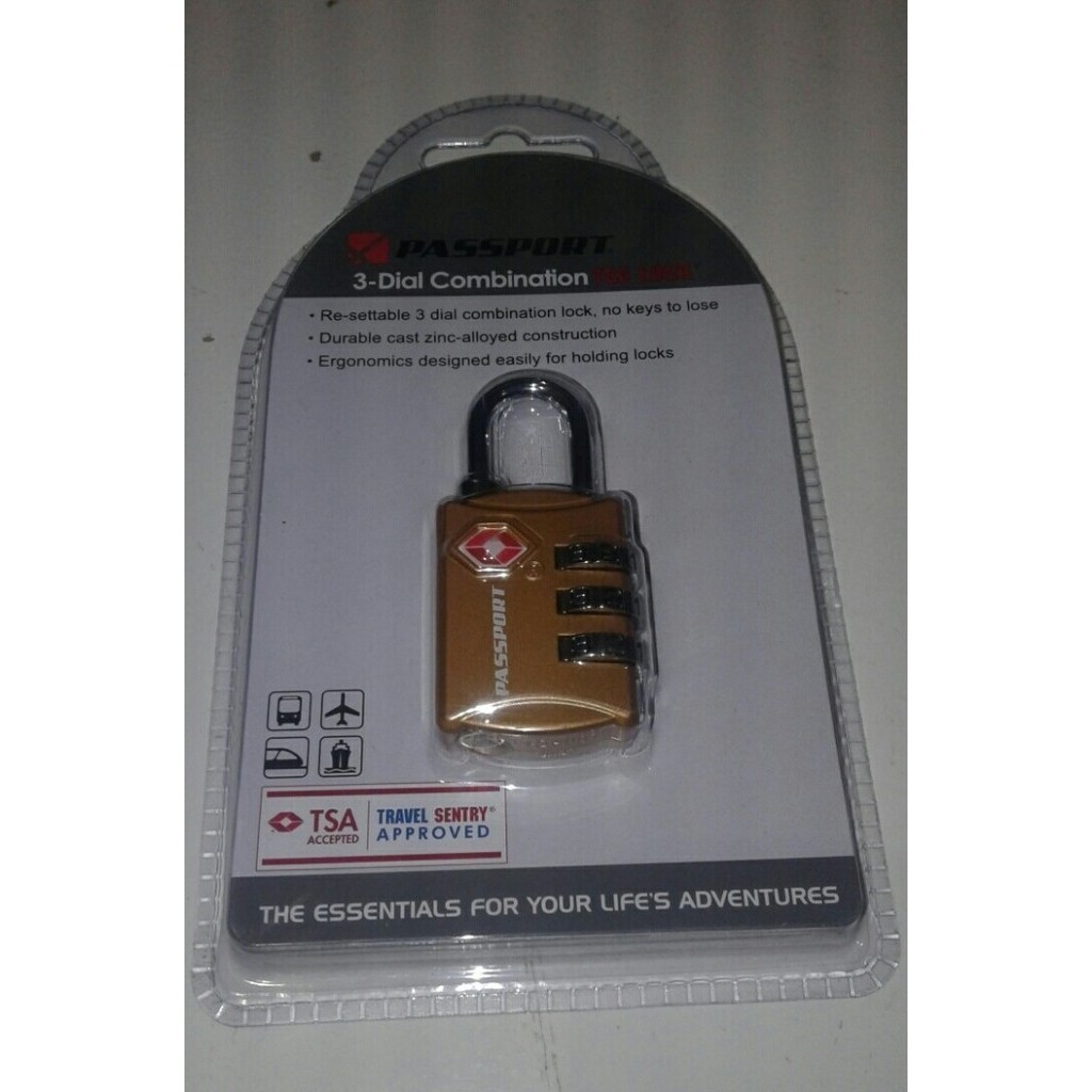 PASSPORT GEMBOK KOPER TSA