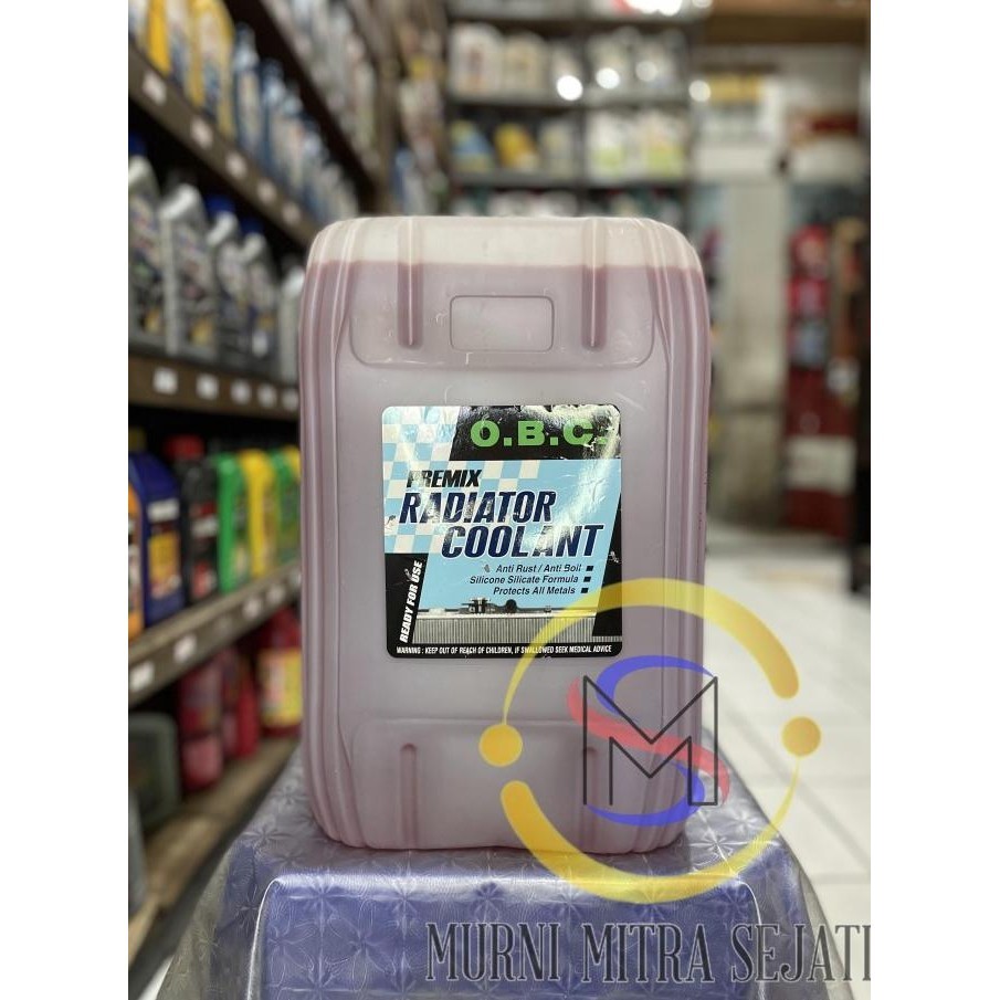 HARGA DISC - OBC Cairan Air Radiator Coolant O.B.C Merah & Hijau Pail Jerigen 20 L
