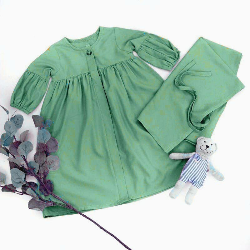 [Bahan halus dan Nyaman] Gamis bayi perempuan 0-3 tahun Gamis bayi Newbron baju bayi perempuan aqila