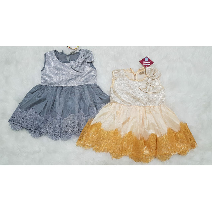 Baju Anak Bayi Perempuan Gaun Pesta Kondangan Brokat Glitter