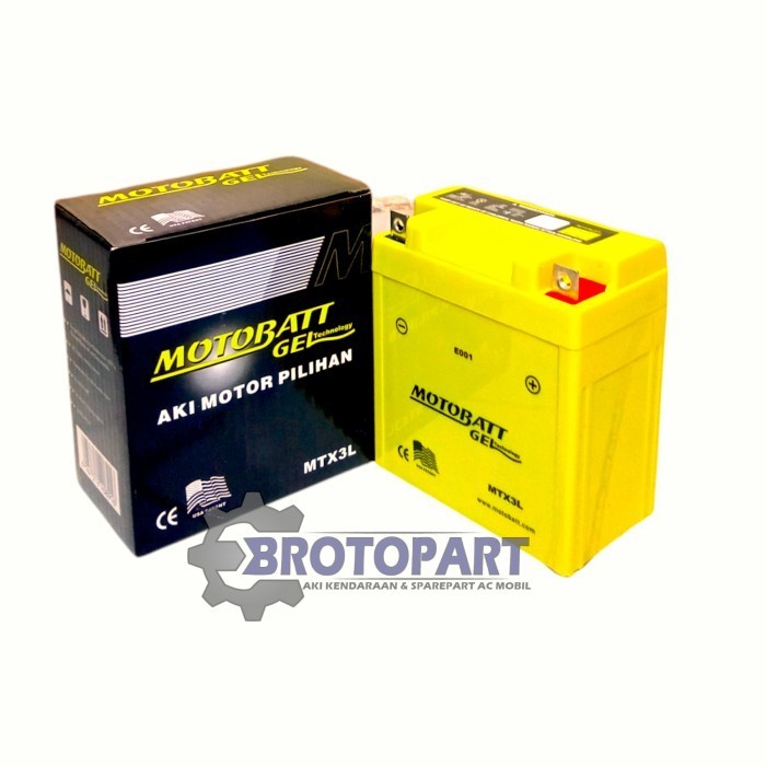 Aki Motor Kawasaki Ninja R 150 Ss 150, Honda Nsr 150 Motobat Mtx3L Gel