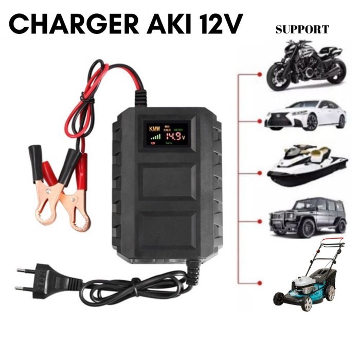Charger Aki 10Amper / Cas Aki Motor Mobil / Charger Accu Otomatis
