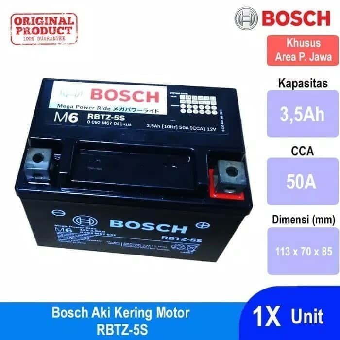 Aki Motor Yamaha Jupiter Mx King Bosch Rbtz-5S