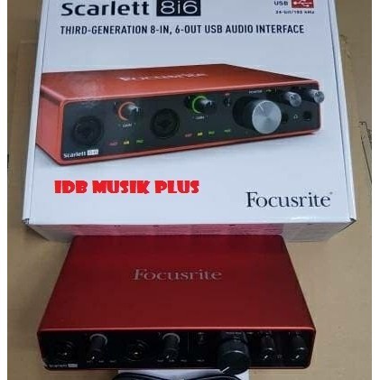 

rite Slett 8i6 3Rd Gen Usb Audio Interface Garansi Resmi