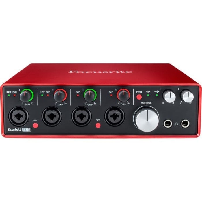 

rite Slett 18i8 3rd Gen USB Audio Interface Sound d