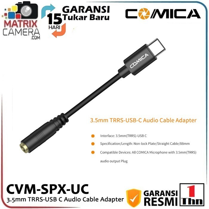

COMICA CVM-SPX-UC 3.5mm TRRS to USB Type-C Audio-Interface Cable