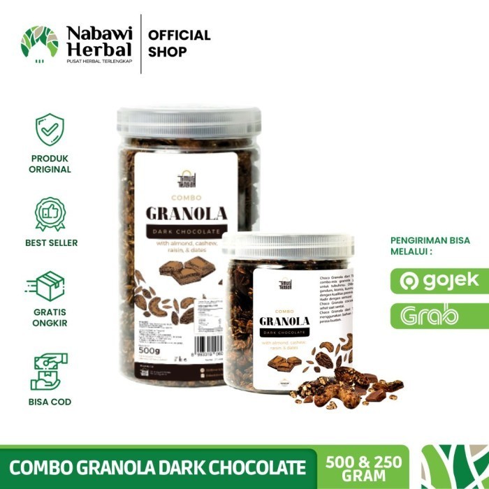 

Terlaris Combo Granola Dark Chocolate 500gram Sarapan Diet Sehat SALE