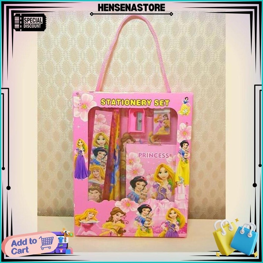 

Set Alat Tulis Box Tali (Sp2018) Stationary Set Murah Mickey Princess Best Seller