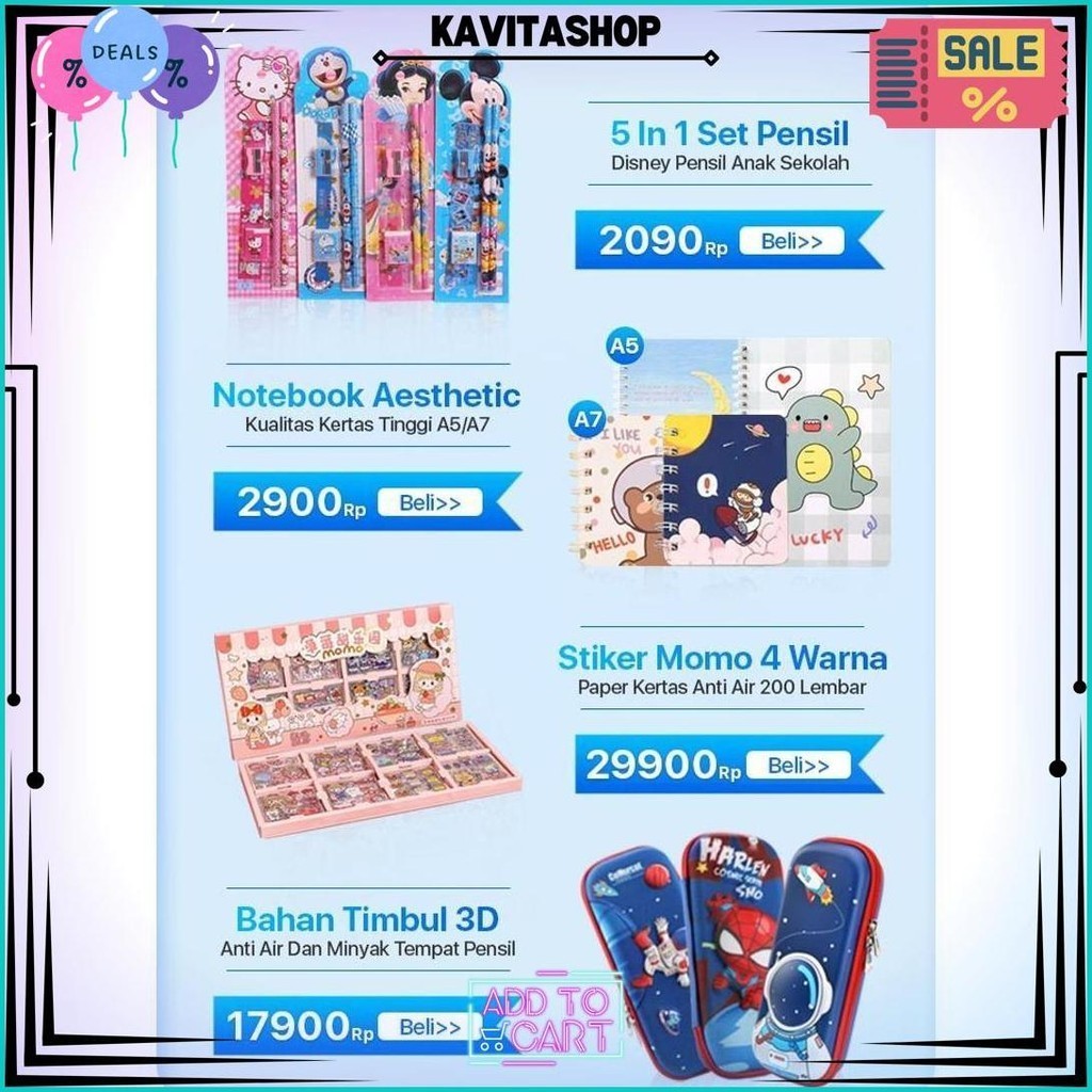 

[Ready] Aimilo Kotak Pensil Dan Stationery Dual Zipper Dompet Pensil Tempat Alat Tulis Perlengkapan Sekolah Sale