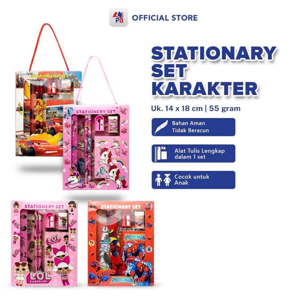 

Alat Tulis / Set Alat Tulis / Paket Alat Tulis Anak Stationary Set Karakter Untuk Tk Dan Sd Promo