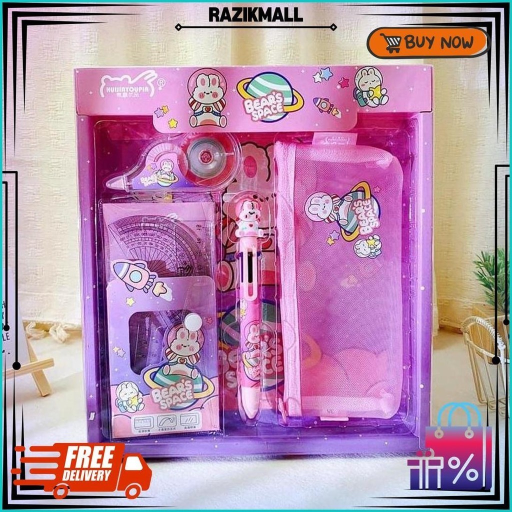 

[Juallaris](Ktps.4)Study Set Stationery Set Alat Tulis Sekolah Anak Set Atk Motif Best Seller