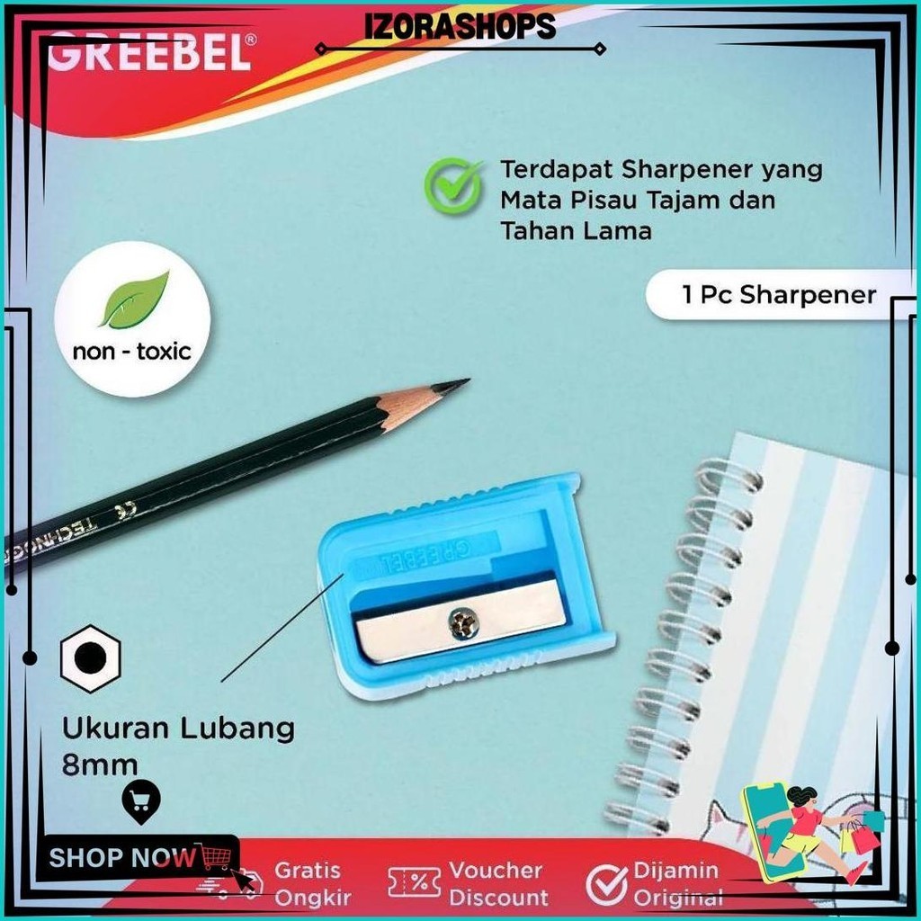 

Greebel Paket Alat Tulis 614 Small - Alat Tulis Lengkap, Krayon, Pensil Warna, Pulpen, Pensil, Rautan Sale