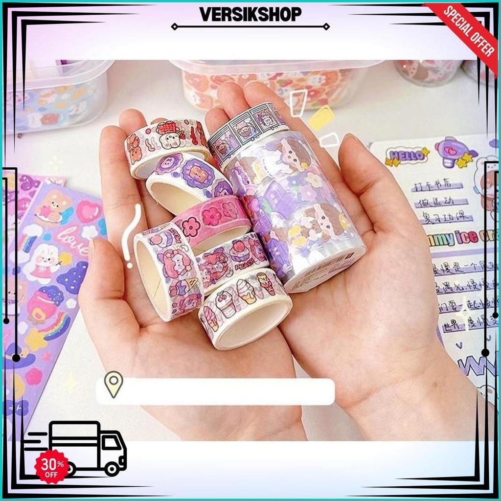 

Stiker Set Isi 37Pc - 66Pc Motif Kartun Korea Lucu Kalung Custom Sticker Korea Anti Air Dekorasi Handbook Scrapbook Diy Waterproof [1Kg 6Pc] Little Kuma Lkm383 / Lkm384 / Lkm385 / Lkm386 / Lkm387 Cod