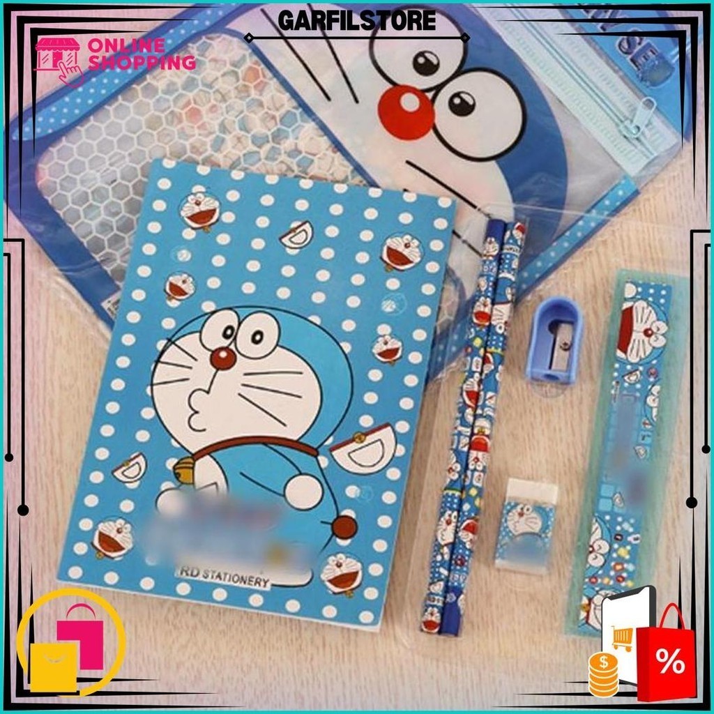 

Kiddikiddo Set Alat Tulis Sekolah/ Stationery Set Tas / 7In1 Alat Tulis Set Tas / Paket Alat Tulis Cod