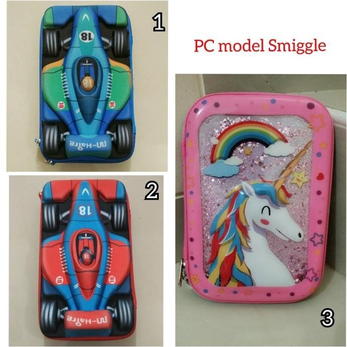 

Tempat Kotak Pensil Hardcase Eva Model Smiggle Anak Unicorn Mobil