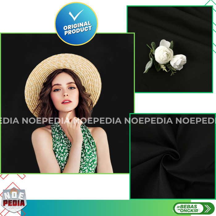 KAIN BACKGROUND COTTON HITAM BACKDROP STUDIO FOTO