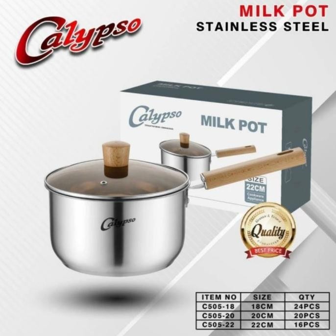 Panci Susu Calypso Stainless Food Grade/Sauce Pan/Milk Pot Calypso18Cm