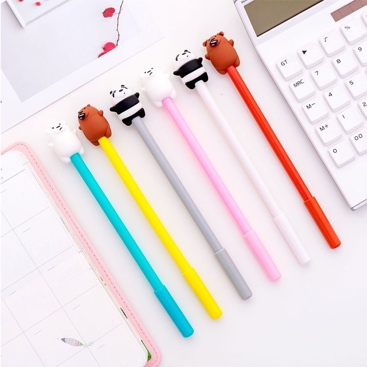 

OST Pulpen Bears Pen Motif Karakter Pena Gel Karakter Bare Bear Beruang Lucu Stationary Alat Tulis Sekolah Kantor ATK Murah